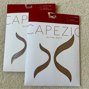 *NEW* 2 pair of Capezio Transition Dance Tights, light suntan, size child 8-12